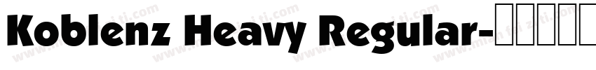 Koblenz Heavy Regular字体转换